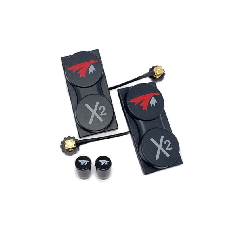 TrueRC X2-Air MKII & Stubbies 5.8GHz Receiver Antenna Set for DJI HD Goggles – LHCP