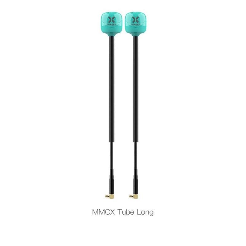 Foxeer 5.8G Lollipop 4 Plus 2.6dBi Omni Antenna 2pcs – Right Angle MMCX 165mm RHCP Teal