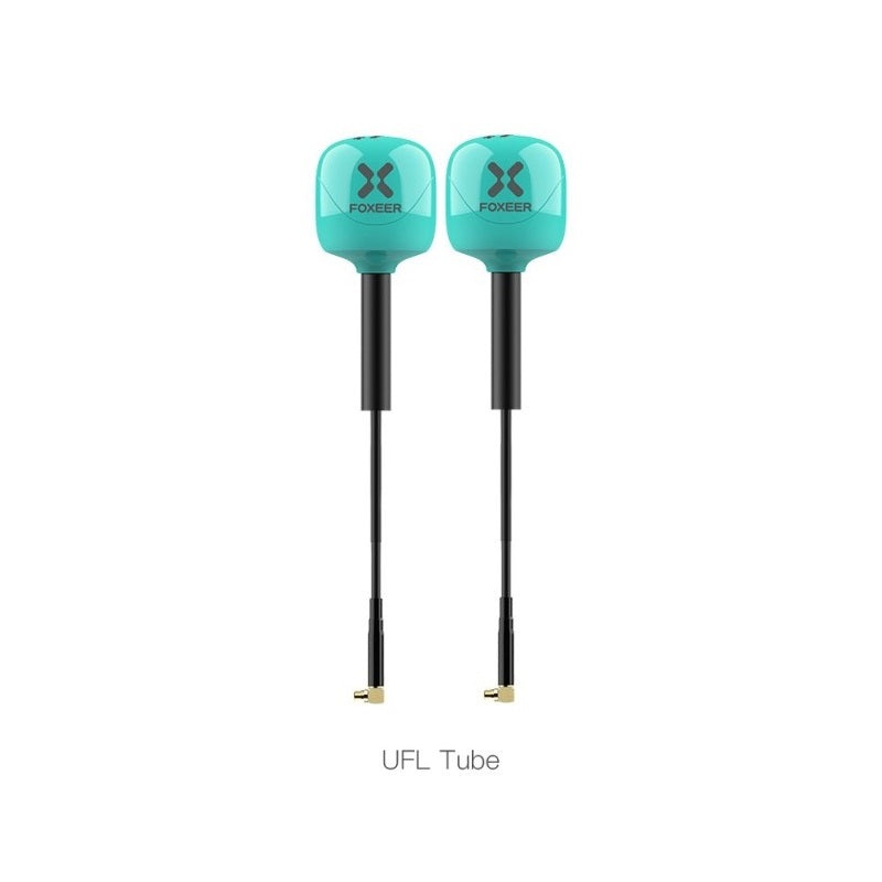 Foxeer 5.8G Lollipop 4 Plus 2.6dBi Omni Antenna 2pcs – Right Angle MMCX 95mm RHCP Teal