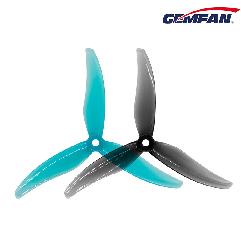 Gemfan Hurricane 5536 Durable Tri-Blade 5.5″ Propeller (2CW+2CCW) – Choose Your Color