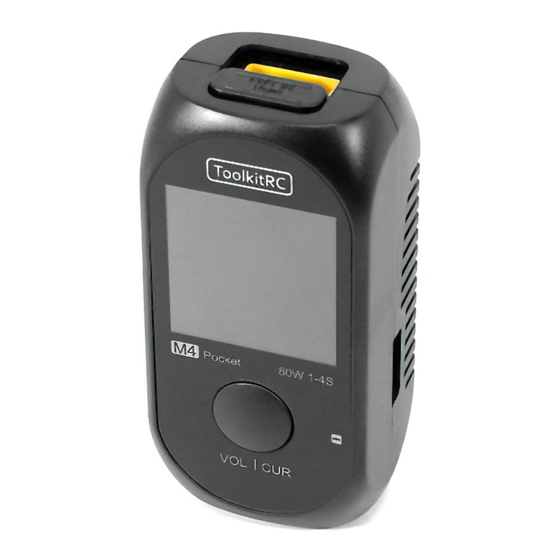 ToolkitRC M4 Pocket 80W 5A 1-4S Compact Balance Charger w/ Built-In USB-C Input/Output