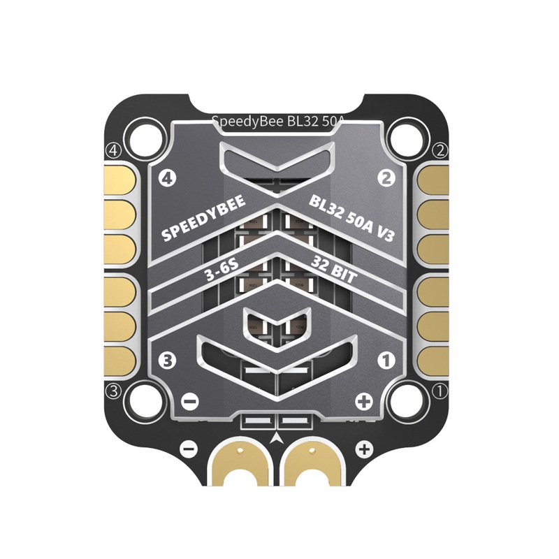 SpeedyBee 50A F4 128K BLHeli_32 2-6S 4in1 ESC – 30x30mm