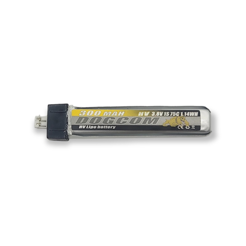 DOGCOM 300mAh 1S 4.35V HV 75C Z-Fold Cell LiPo Battery – PH2.0