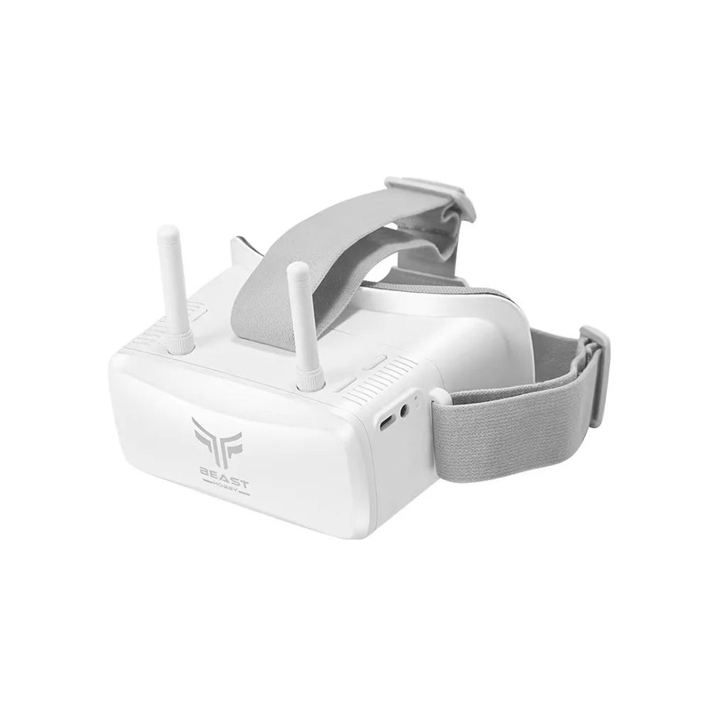 BeastHobby VR100 5.8GHz 37CH 3″ Screen Focus Adjustable Analog FPV Goggle for Drone Racing and Micro Whoops