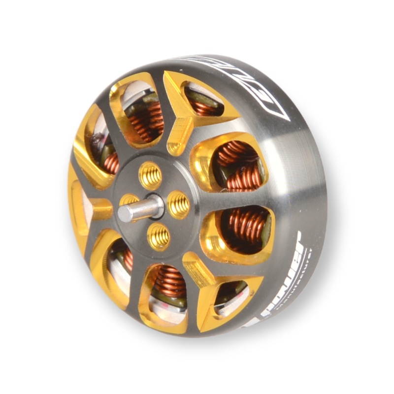 RCINPOWER GTS V3 1804 2450KV Brushless FPV Drone Motor – Gun Metal/Gold