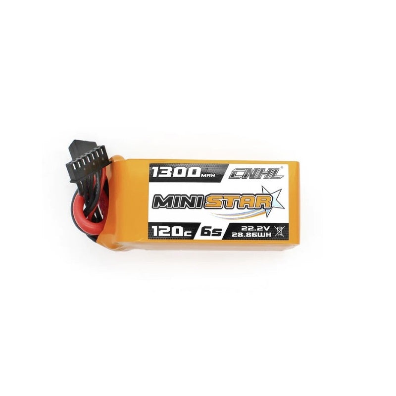 CNHL MiniStar Series 1300MAH 22.2V 6S 120C Lipo Battery – XT60