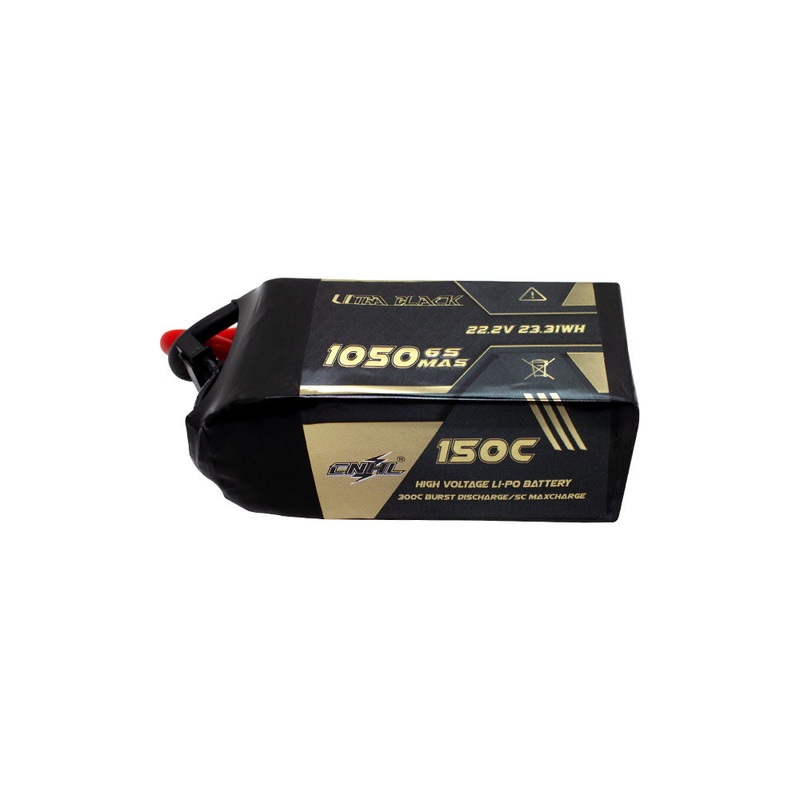 CNHL Ultra Black Series 1050MAH 22.2V 6S 150C Lipo Battery – XT60