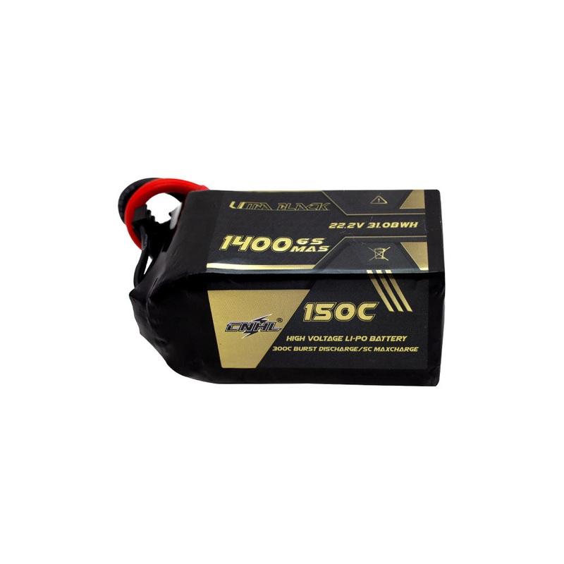 CNHL Ultra Black Series 1400MAH 22.2V 6S 150C Lipo Battery – XT60