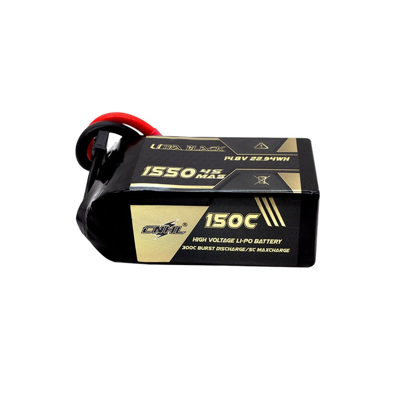 CNHL Ultra Black Series 1550MAH 14.8V 4S 150C Lipo Battery – XT60