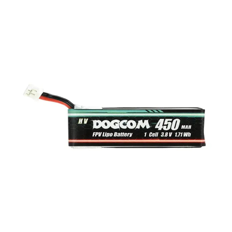 DOGCOM 450mAh 1S 4.35V HV 120C LiPo Battery – PH2.0