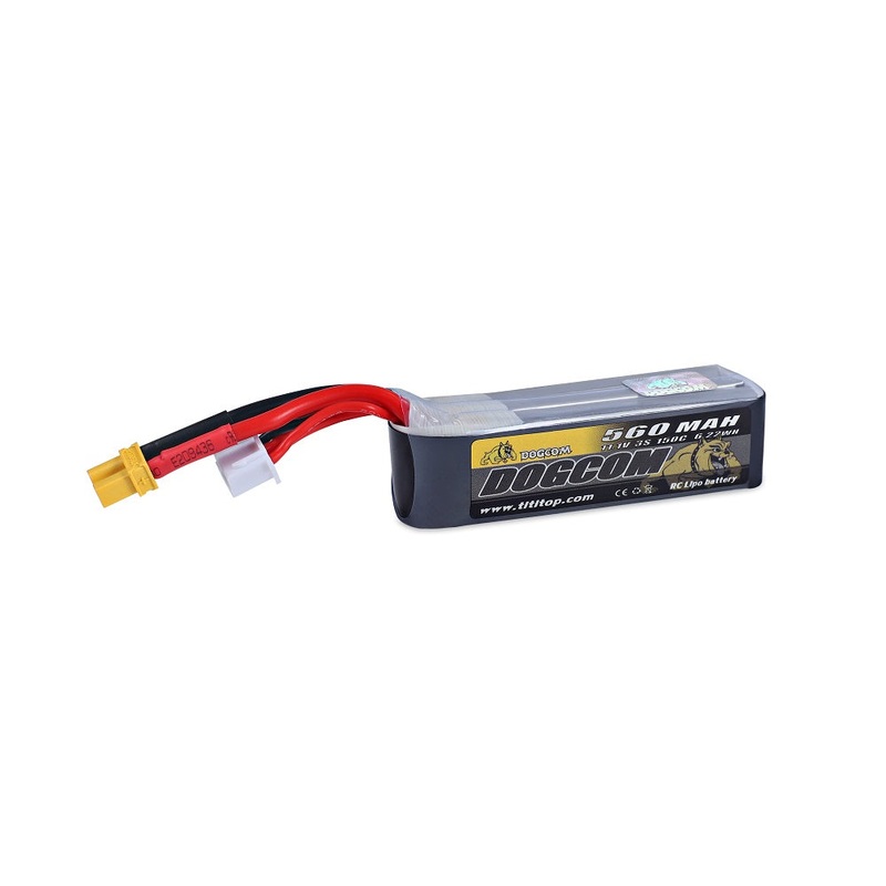 DOGCOM 560mAh 3S 11.1V 150C LiPo Battery – XT30
