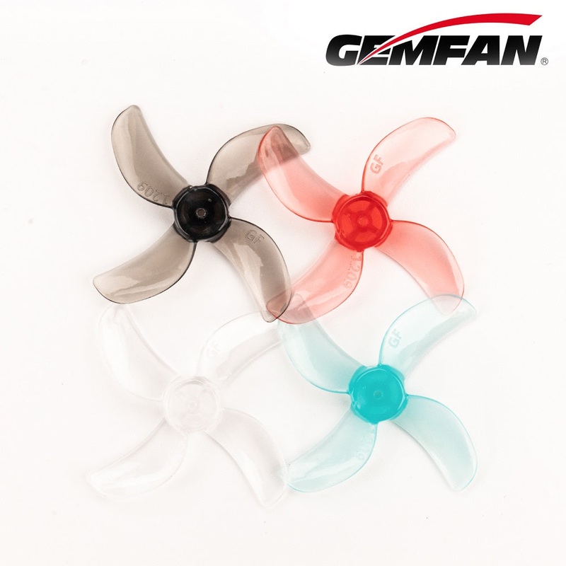 Gemfan 1209-4 31MM Quad blade 1mm Shaft (4CW+4CCW) Poly Carbonate – Choose Color