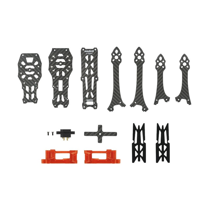 GEPRC GEP-Mark5X To GEP-Mark5D Dead Cat Frame Conversion Kit – Orange TPU