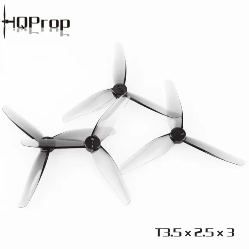 HQ Durable Prop T3.5×2.5×3 3″ 2MM T-Mount- (2CW+2CCW) Poly Carbonate – Choose Color