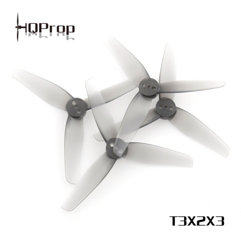 HQ Durable Prop T3x2x3 3″ 2MM T-Mount- (2CW+2CCW) Poly Carbonate – Choose Color