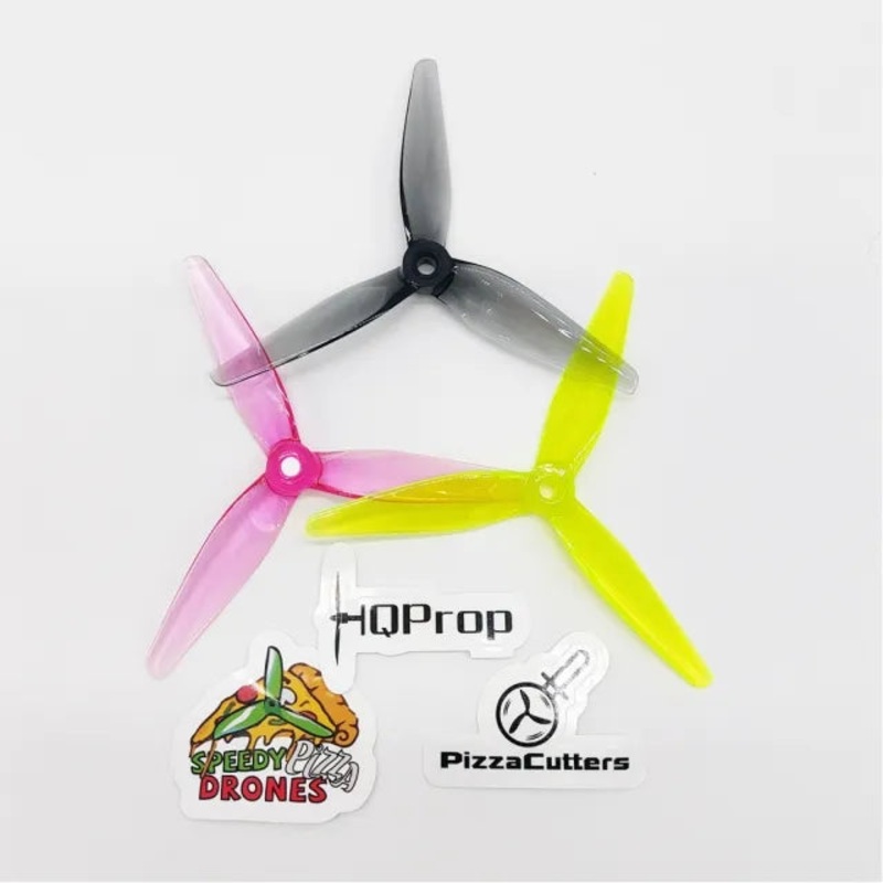 HQ Prop PizzaCutters 5037 5″ Propeller (2CCW+2CW) – Poly Carbonate – Choose Color