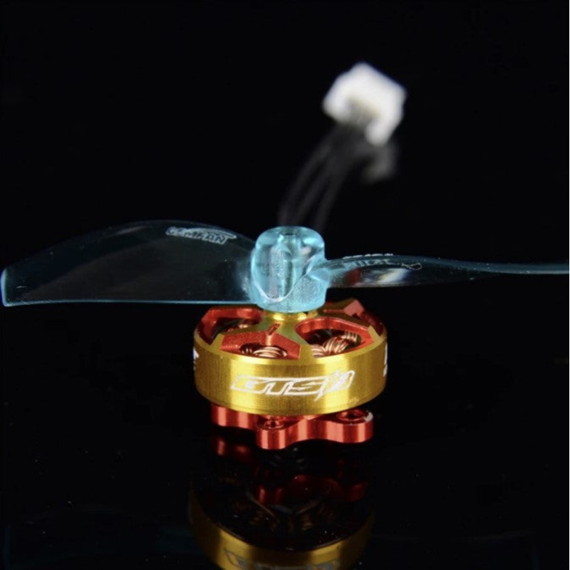 RCINPOWER GTS V3 1003 10000KV Brushless FPV Drone Motor – Gold & Orange