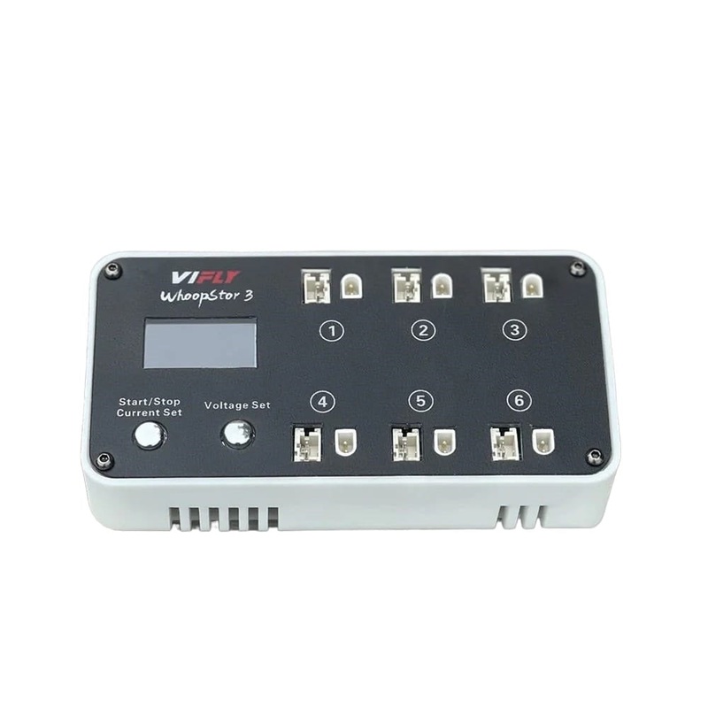 ViFly WhoopStor 3 – 1S LiPo LiHV 6 Channel Battery Charger & Discharger – Choose Color
