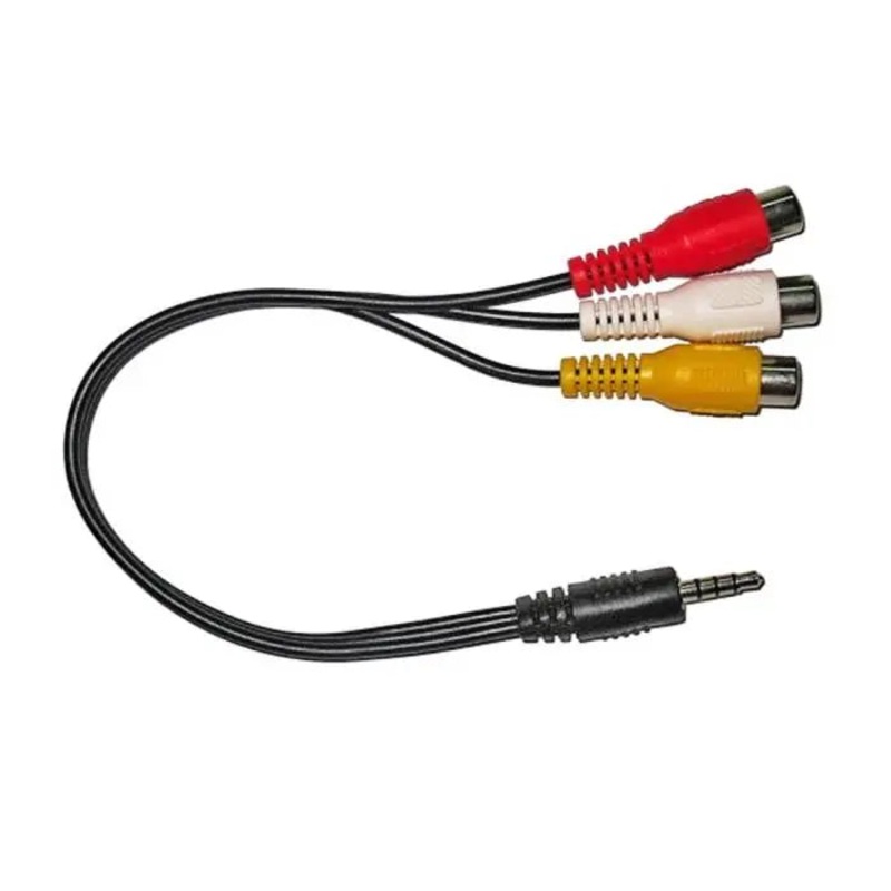 30cm A/V Cable – 3.5mm 4 Pole to RCA