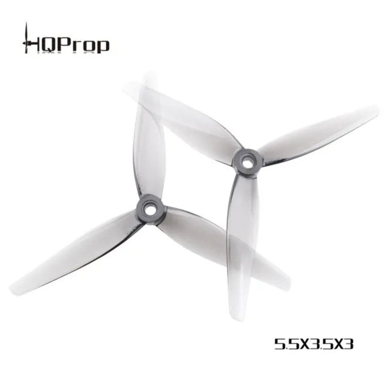 HQ Prop 5.5×3.5×3 V2 Grey (2CW+2CCW)-Poly Carbonate