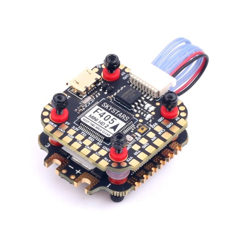SKYSTARS F405HD Mini Flight Controller & KM40 40A ESC stack