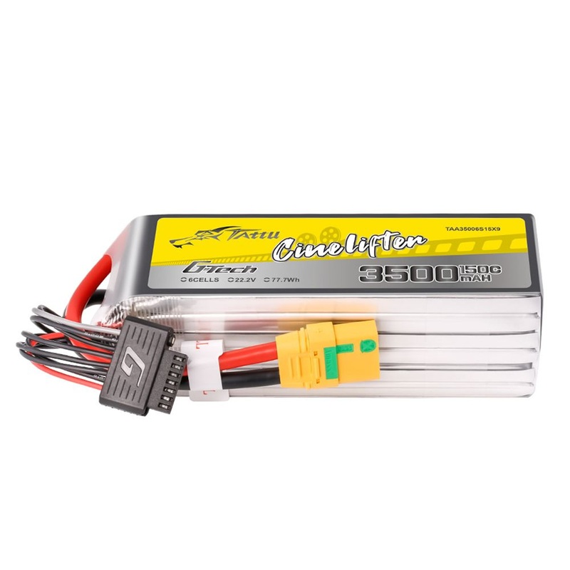 Tattu G-Tech 3500mAh 6S 150C Lipo Battery Pack – XT90-S