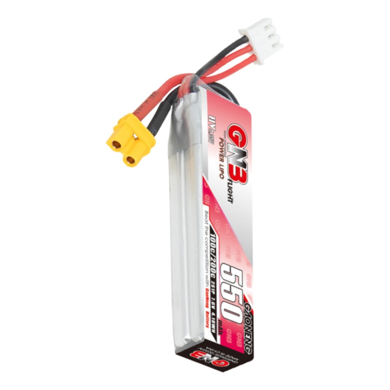 GNB 2S 550mAh AHV 100C XT30 Lipo