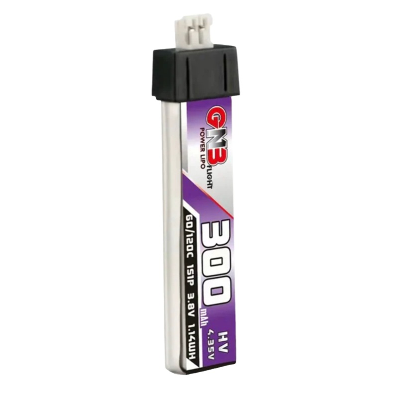 GNB 300Mah 1S HV 60C Lipo Molex 1.25