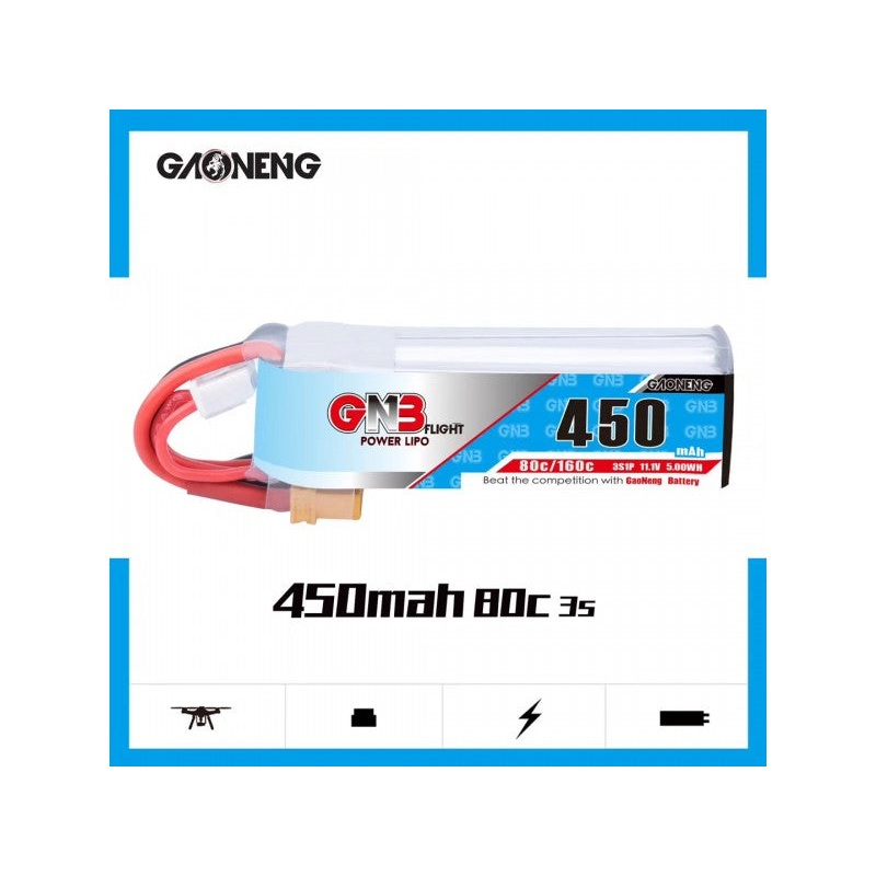 GNB 450mAh HV 3S 80C