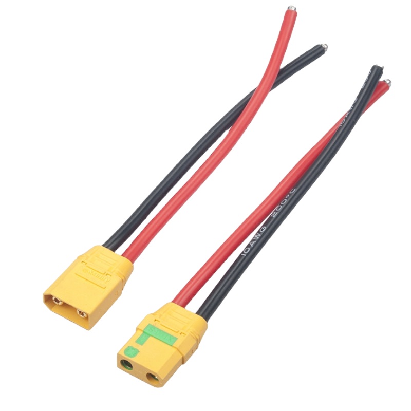 RJX Anti-Spark Male Female Set XT90-S Plug With 150mm 10AWG Cable (1-Pair)