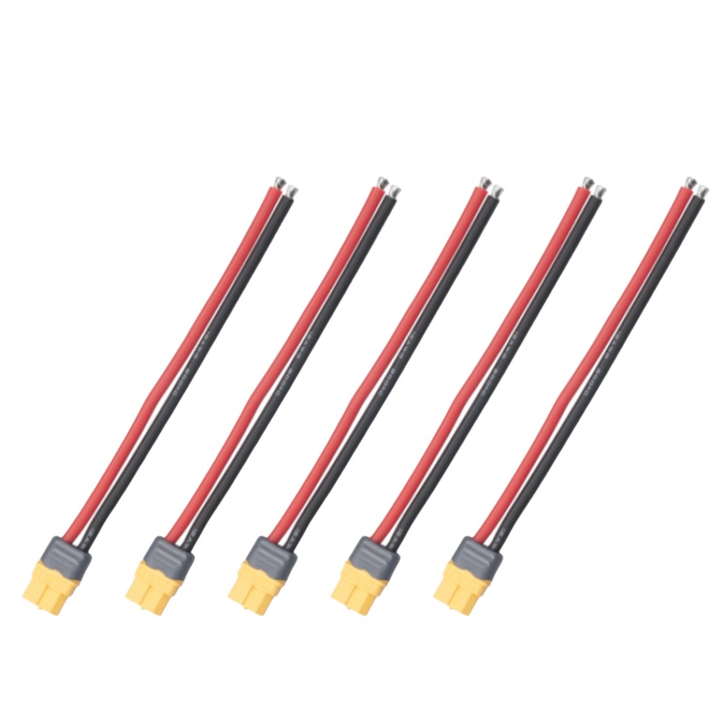 RJX XT60 Female Connector with Sheath Housing Connector (5-Pack)