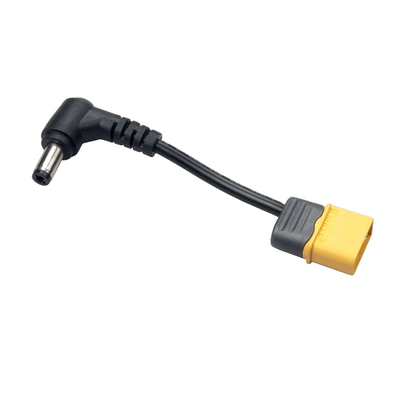 XT60 Male Plug DC 5.5mm x 2.5mm Male Adapter (4cm)