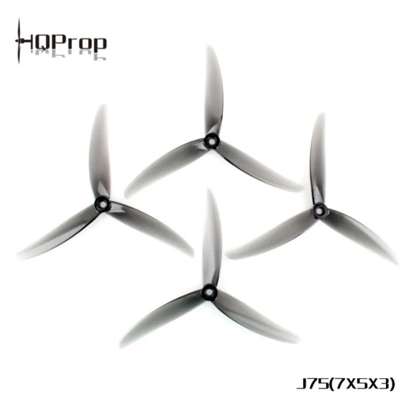HQProp J75 7X5X3 Light Grey (2CW+2CCW)-Poly Carbonate
