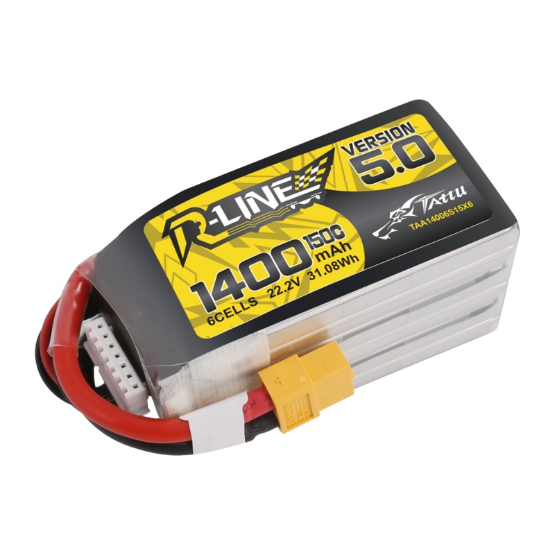 TATTU R-LINE V5.0 1400MAH 6S 150C LIPO XT60