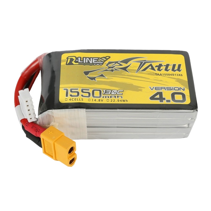 Tattu R-Line Version 4.0 1550mAh 14.8V 130C 4S1P