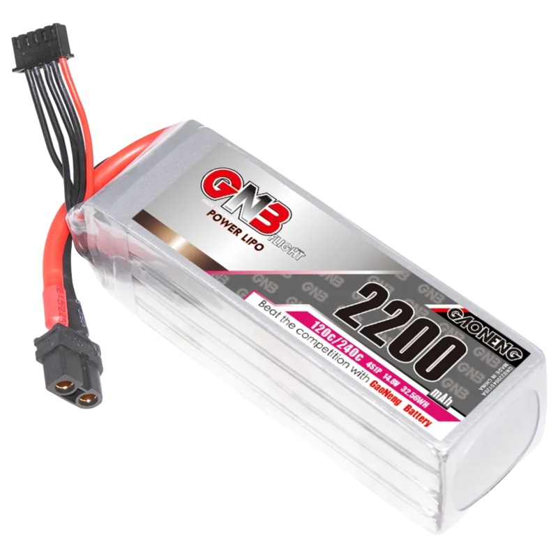 GNB 4S 14.8V 2200mAh 120C XT60 LiPo Battery