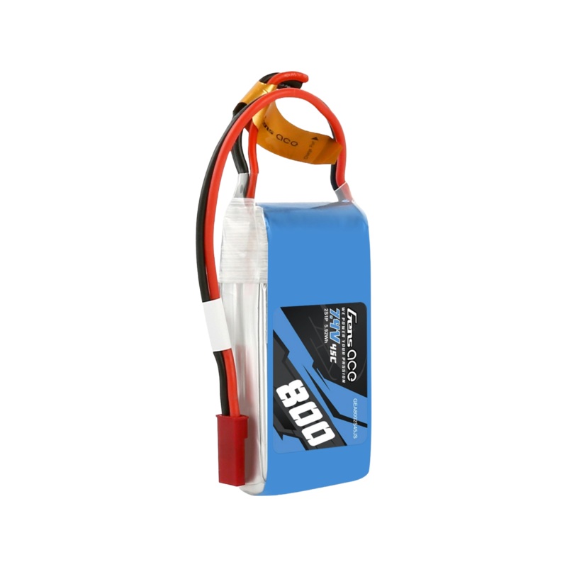 Gens Ace 800mAh 2S 7.4V 45C Lipo Battery Pack With JST-SYP Plug