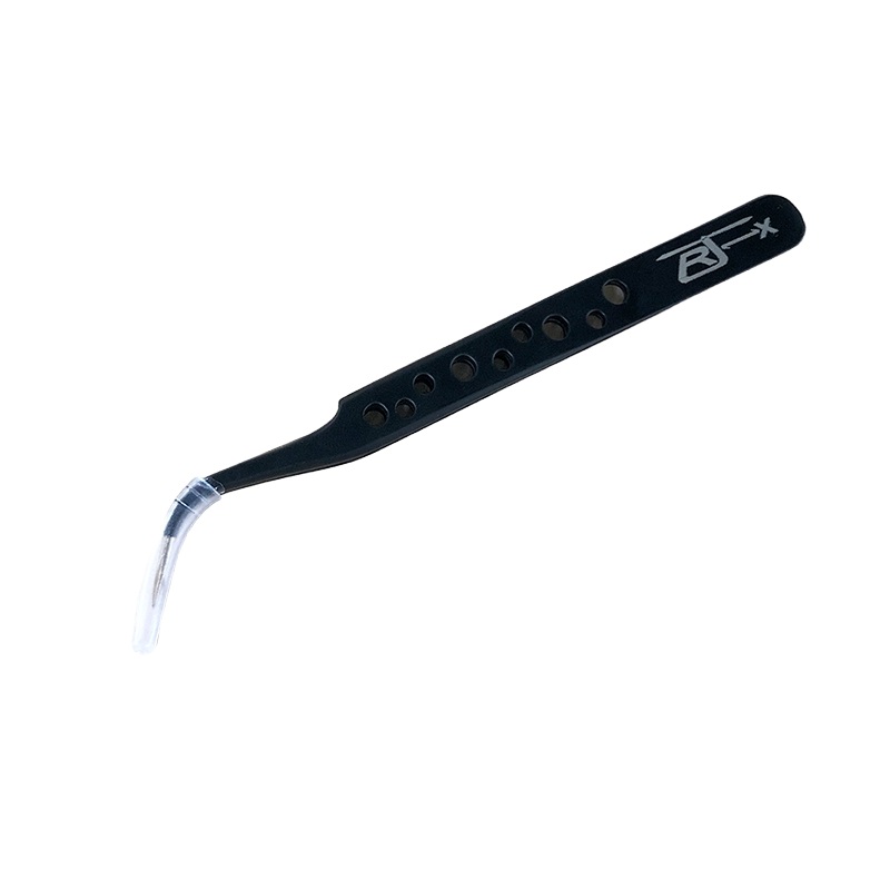 RJX High Precision 45 Curved Tweezer Stainless Steel