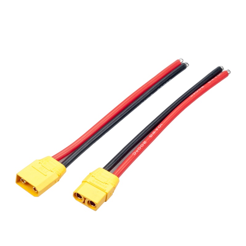 RJX XT90 Plug Male/Female Connector with 150mm 10AWG Wire (1-Pair)