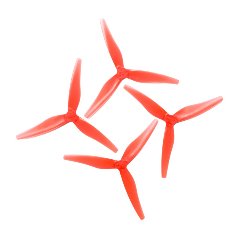 EMAX Avia 5x3x3 5030 Tri-Blade 2CW+2CCW Propeller Red
