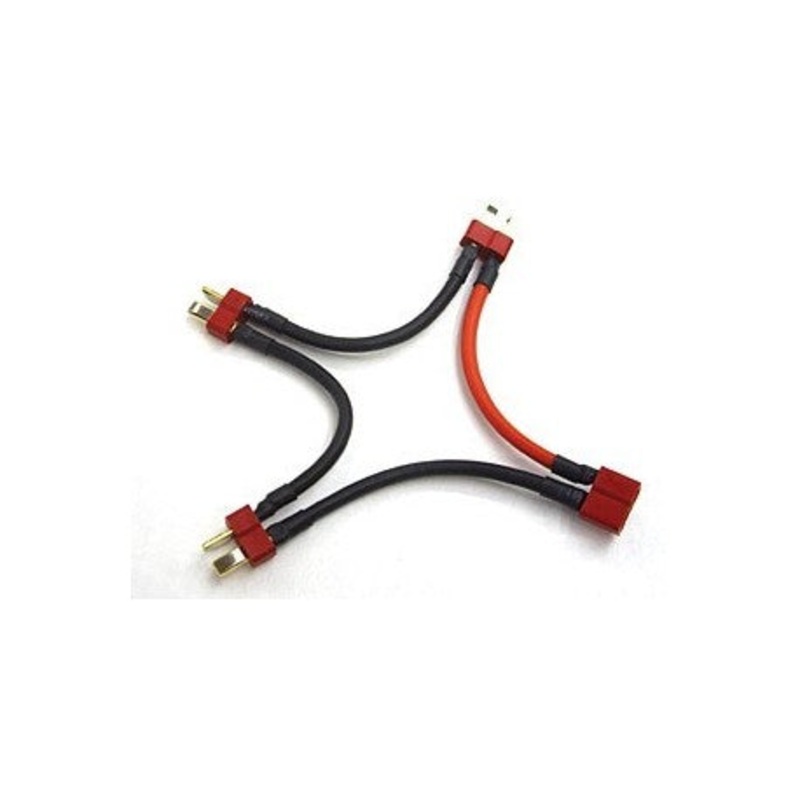 L010 Deans 3S Battery Harness For 3 Packs in Series with 14AWG silicone wire L=10CM