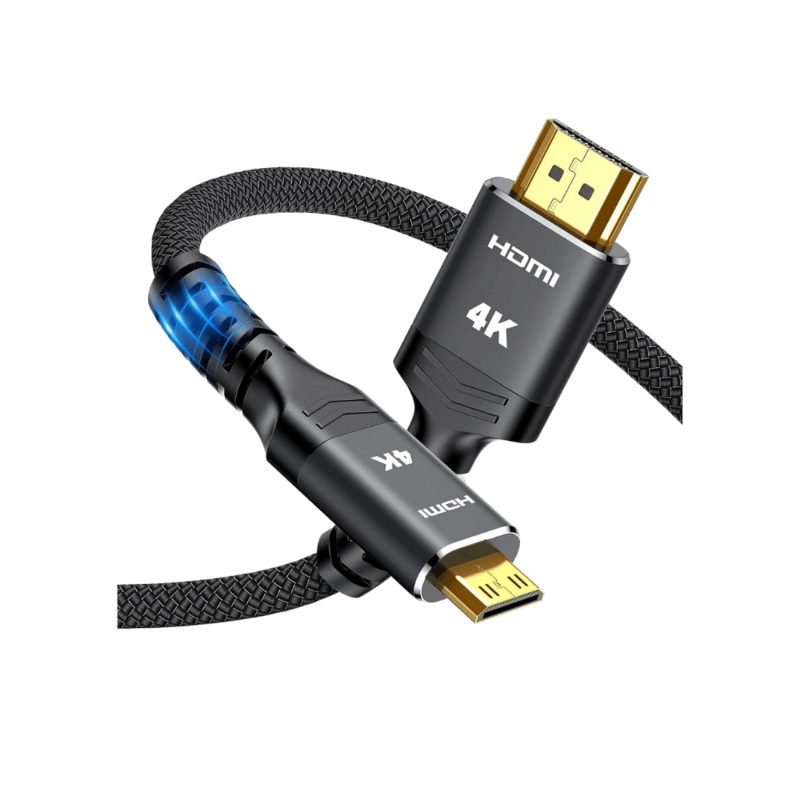 Mini HDMI to HMDI (10FT | 4K 60Hz) Black
