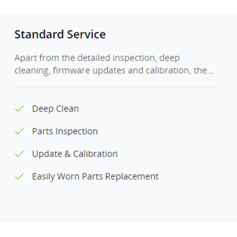 DJI – Maintenance Program Standard Service (Mavic 3E) NA